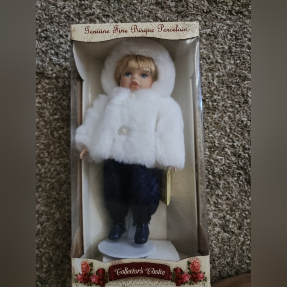 Collectors Choice Genuine Fine Bisque Porcelain Limited Edition Doll